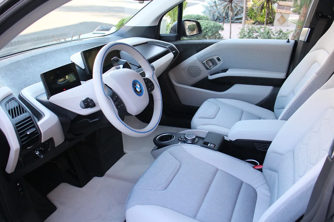 Interior of BMW Electric Car
